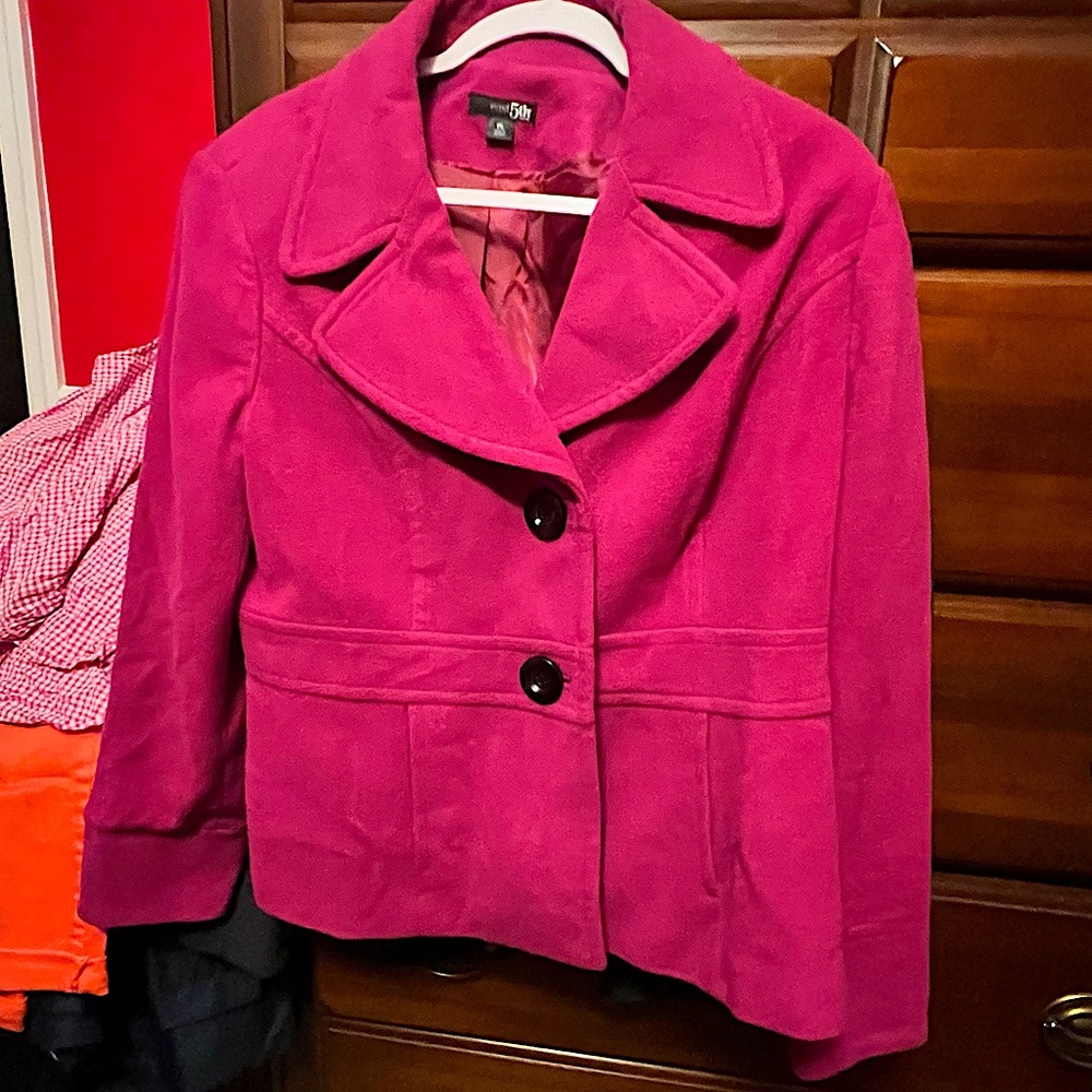 Velvety dressy jacket.